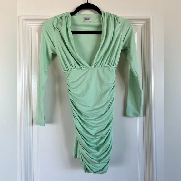 Oh Polly Long Sleeve Dress with Sash Tie